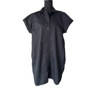 J. Crew Black Shirt Dress
